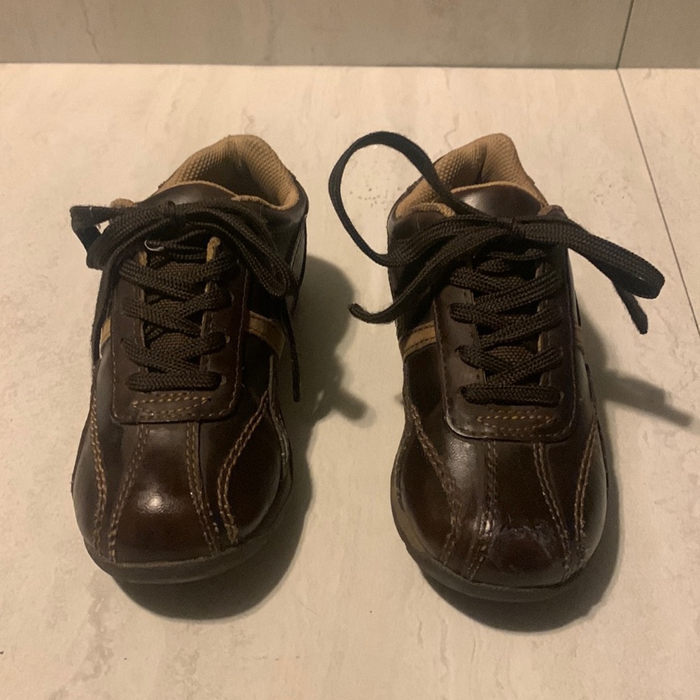 Urban Pipeline Michael Brown Youth Boys Brown Sporty Leather Shoes Size 12W